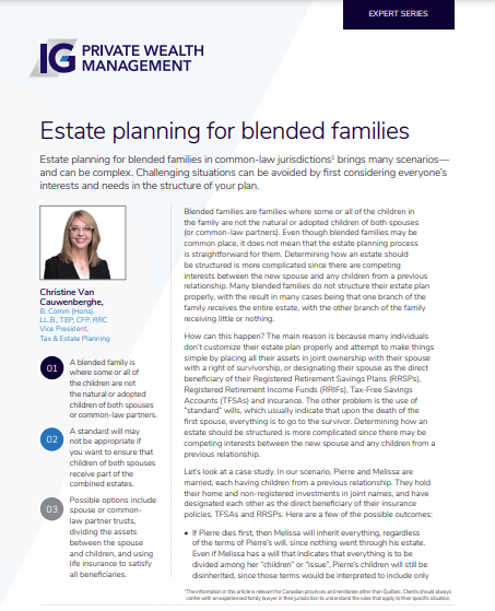 Whitepaper - Estate planning for blended families
